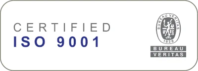 ISO 9001 Zertifiziertes Unternehmen Badge
